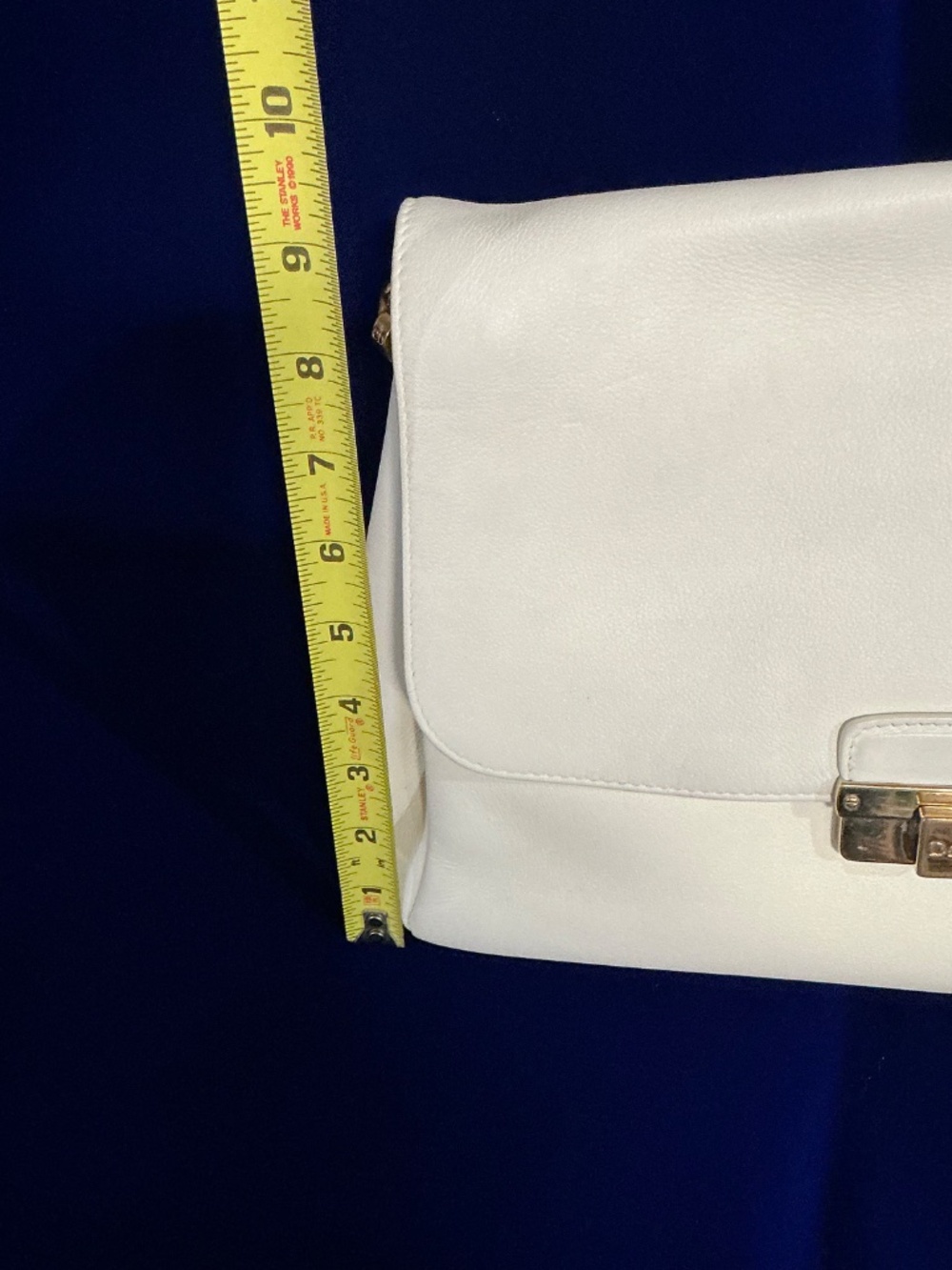 Christian Dior Diorling Chain Shoulder Bag Cream Calfskin Leather Women - Picture 11 of 11